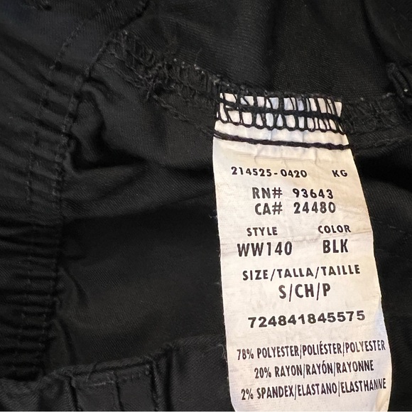 S Cherokee Workwear Revolution Men's Black Scrub Pants WW140 Bottoms Nurse Smal - Picture 15 of 15